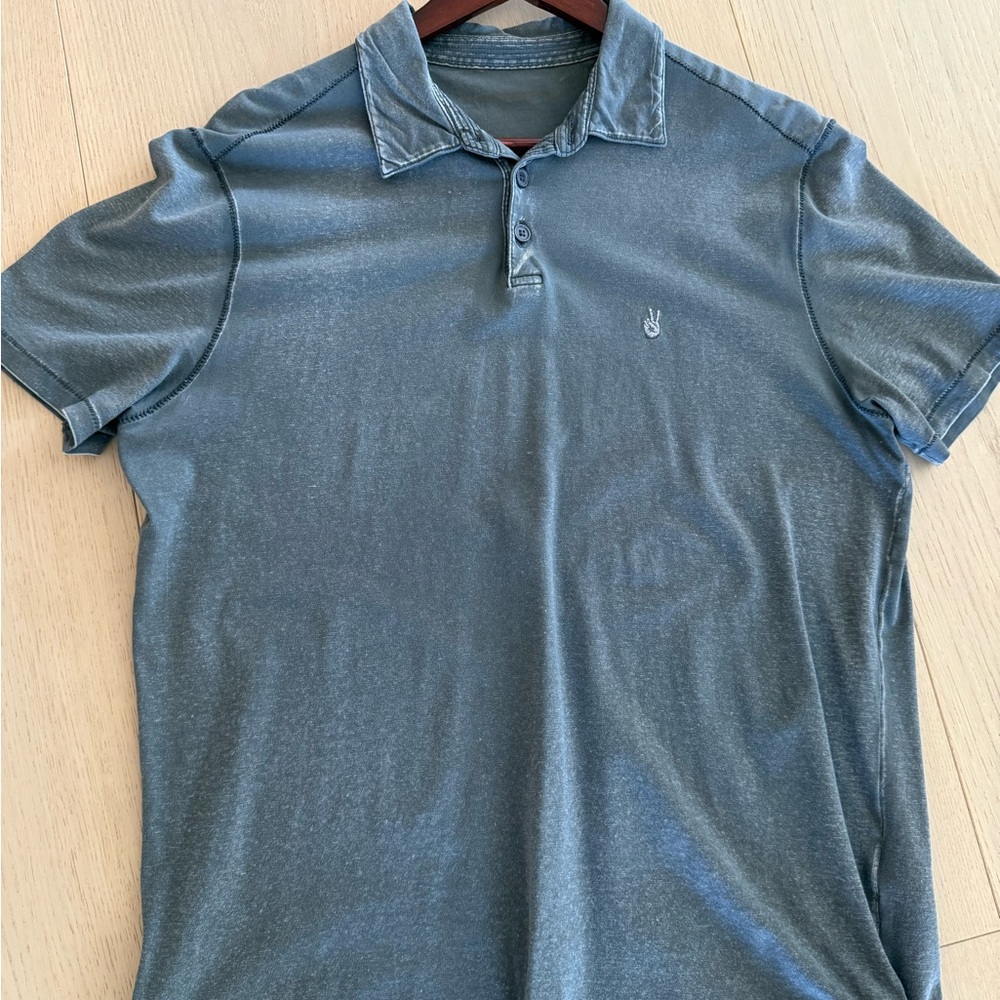 John Varvatos USA Slate Blue Polo Shirt